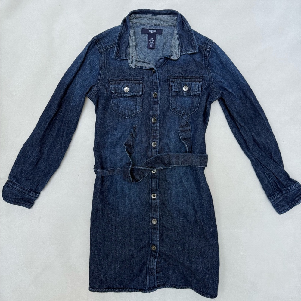 Gap Kids denim shirt dress, size Small (6-7) years